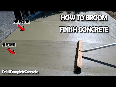 broom finish concrete