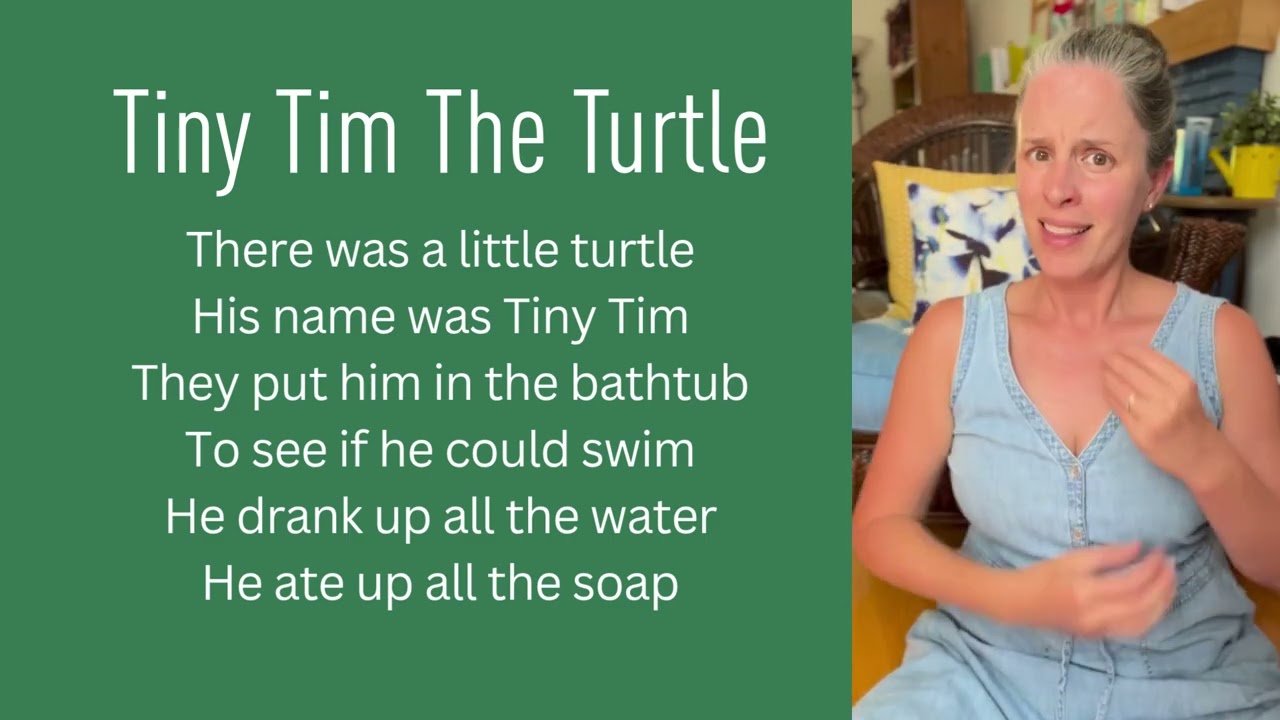 Tiny Tim The Turtle | A Fingerplay Song for Children