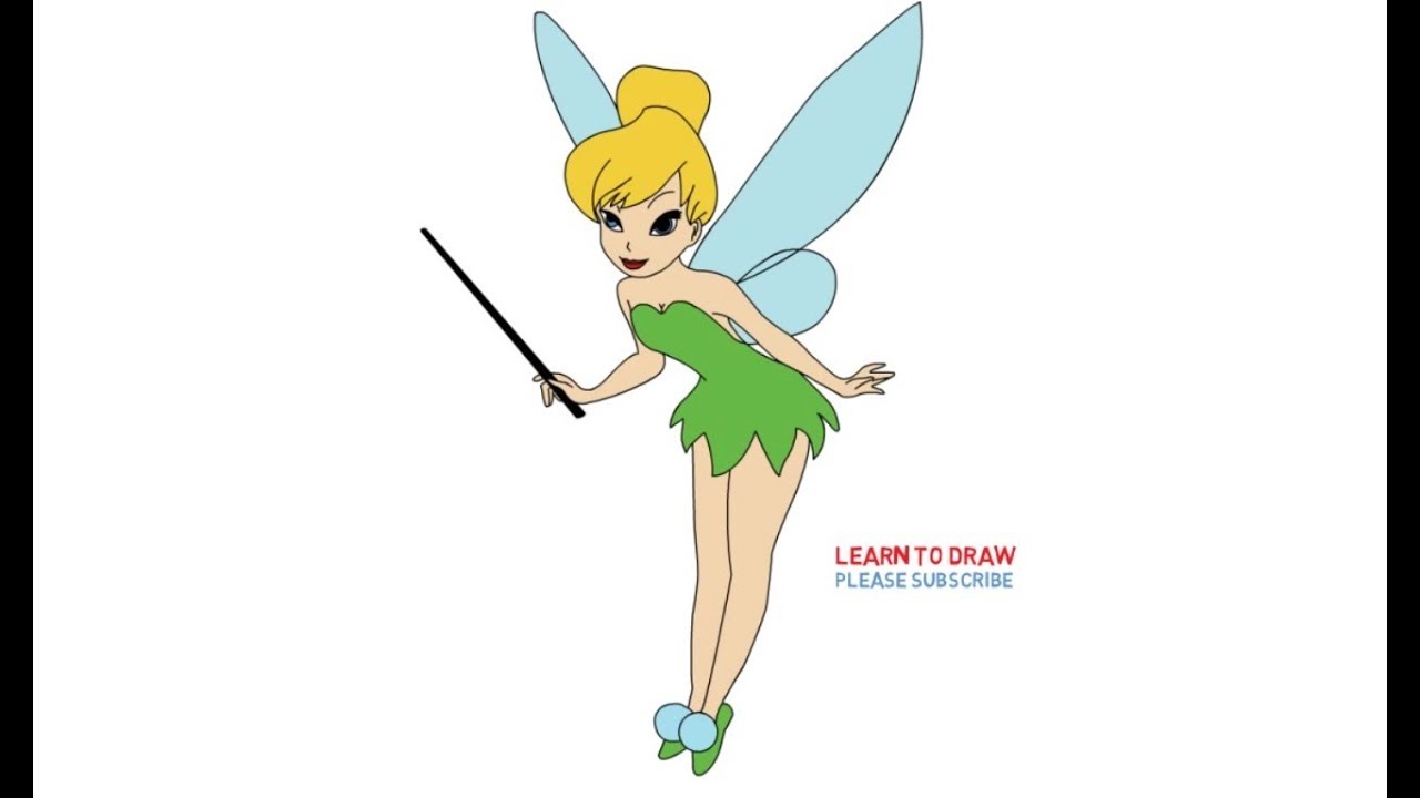 How To Draw Tinkerbell Easy Step by Step Drawing Guide by Dawn  DragoArt