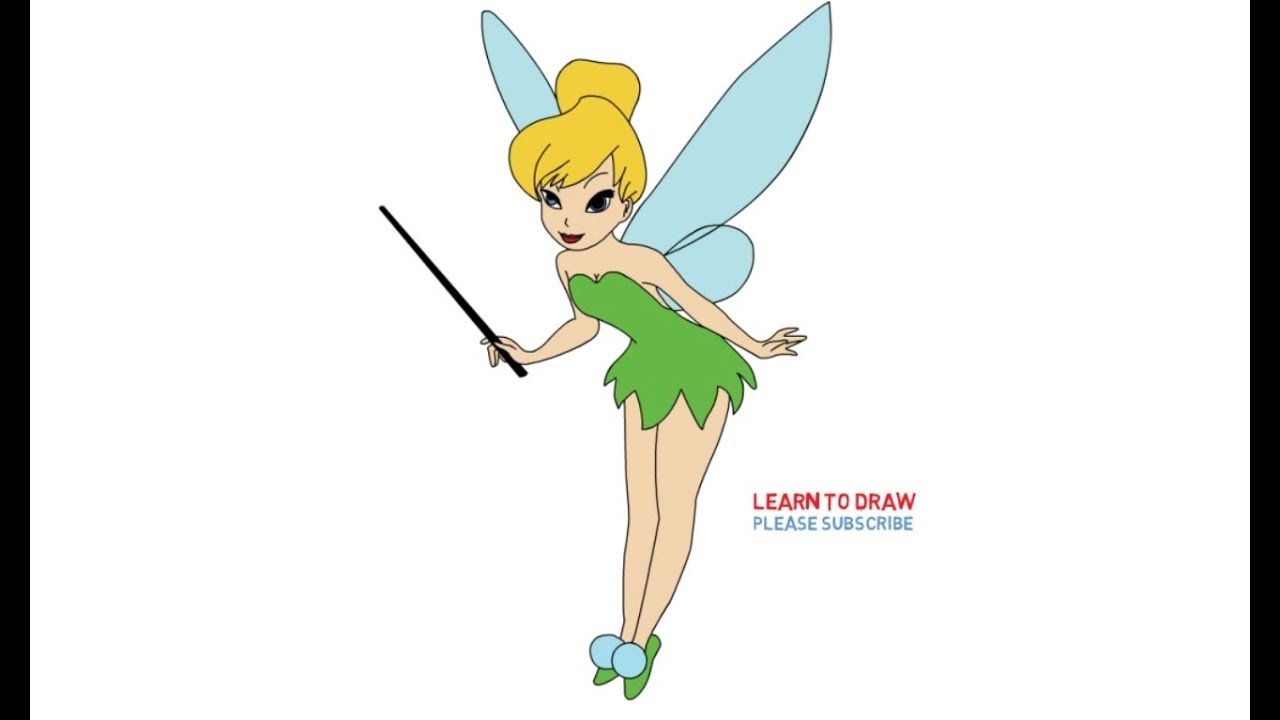 How To Draw A Cute Tinkerbell Step By Step Easy YouTube How To Draw A Cute Tinkerbell Step By Step Easy YouTube