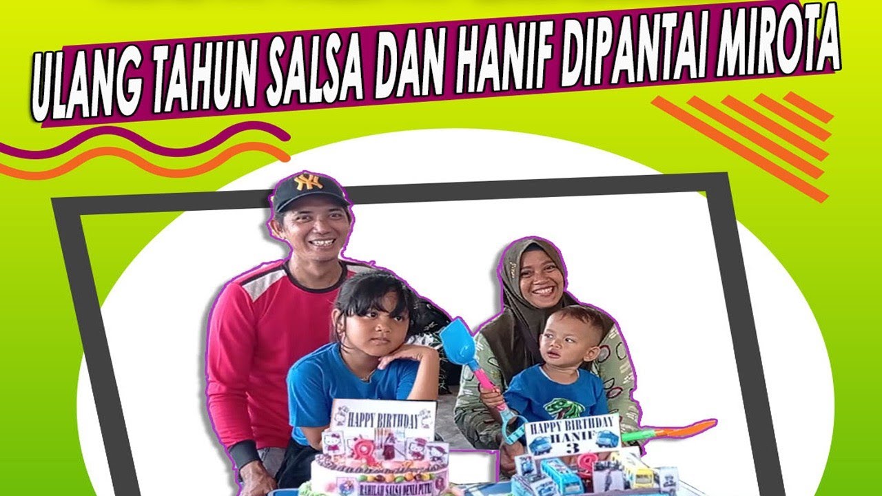 RAYAIN ULTAH DIPANTAI MIROTA BATAM, SALSA DAN HANIF SENENG BANGET..