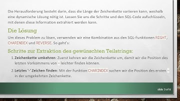Wie man das zweite Zeichen nach einem Sonderzeichen in SQL extrahiert