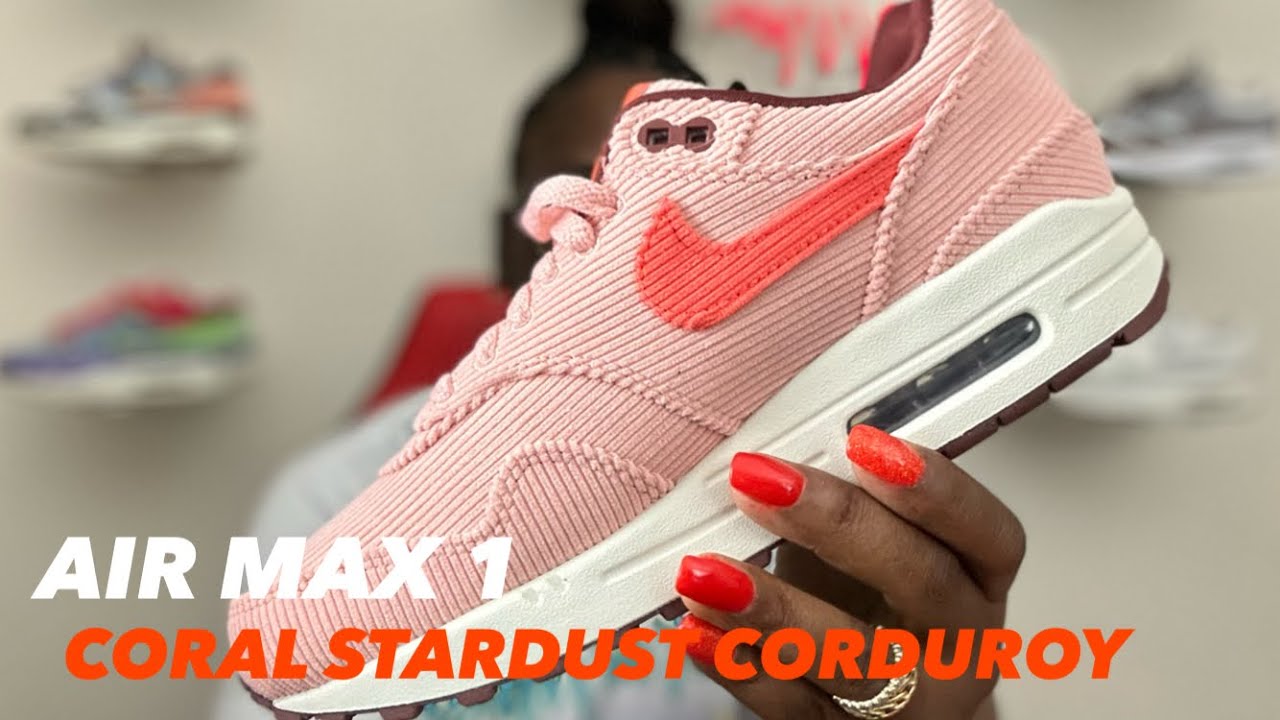 Nike Air Max 1 PRM Corduroy Coral Stardust *Review + ON FEET*