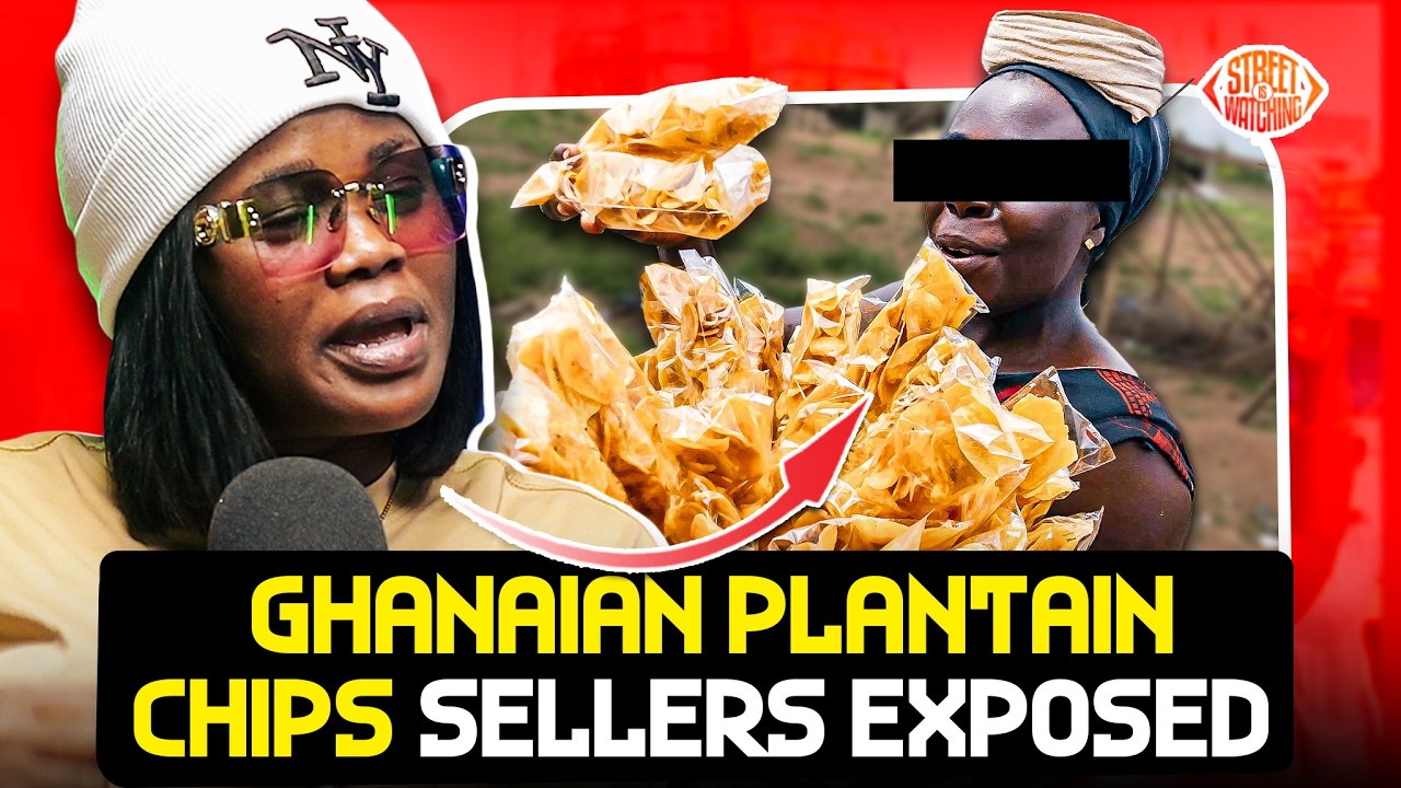Nigerian food content creator exposes Ghanaian plantain chips sellers