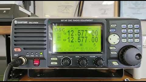 GMDSS RADIO MFHF SAMYUNG SRG150DN DSC TEST CALL SUCCESSFULY