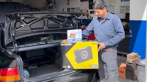 $134 Walmart 10” Kicker TC10 Subwoofer and Jensen 600 Watt Amplifier Review and Unboxing !