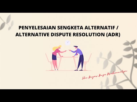 PART 1 ALTERNATIF PENYELESAIAN SENGKETA