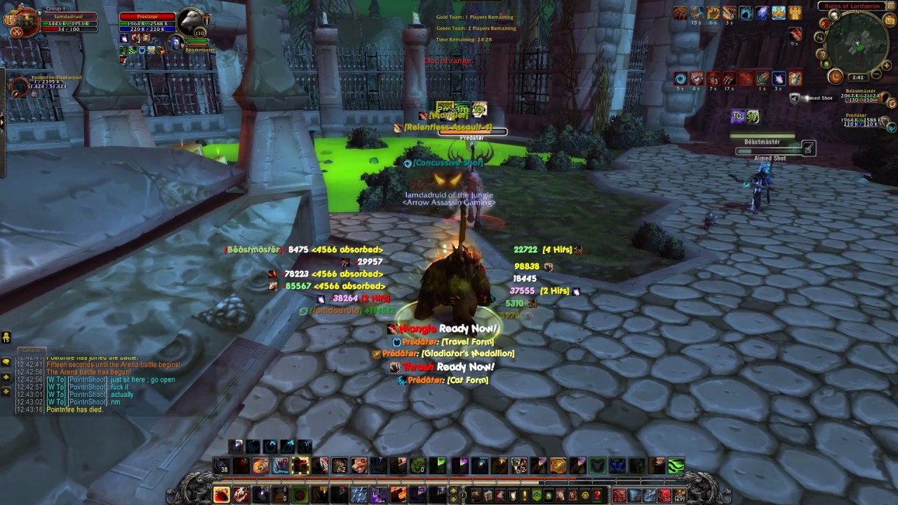 Guardian druid pvp 7.1.5 1v2 skims! YouTube