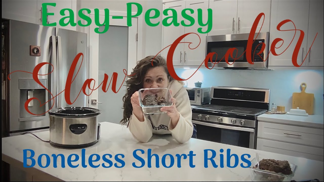 Easy-Peasy Slow Cooker Boneless Short Ribs 