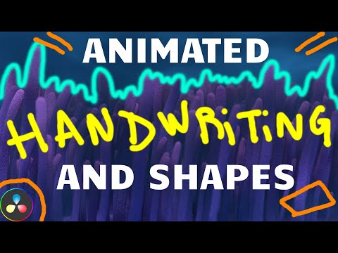 EASY ANIMATED HANDWRITING AND SHAPES EFFECTS IN DAVINCI RESOLVE