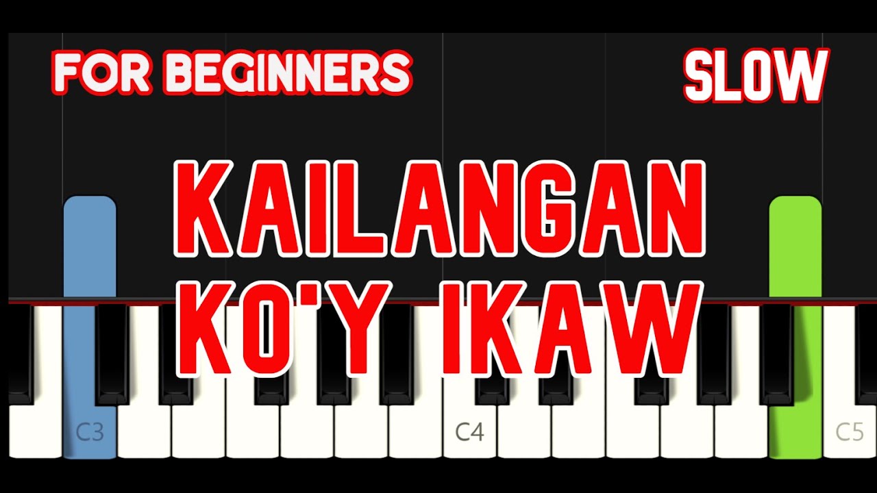 KAILANGAN KO'Y IKAW [ HD ] REGINE VELASQUEZ EASY PIANO YouTube