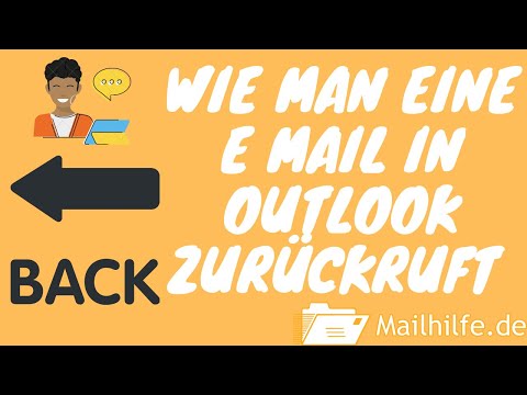 How to call back an e-mail in Outlook