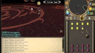 Failing hard in fight cave!