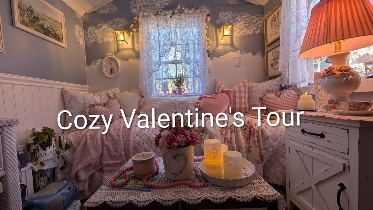 Moms Valentine's Cottage Tour❤️ Cozy& Romantic 