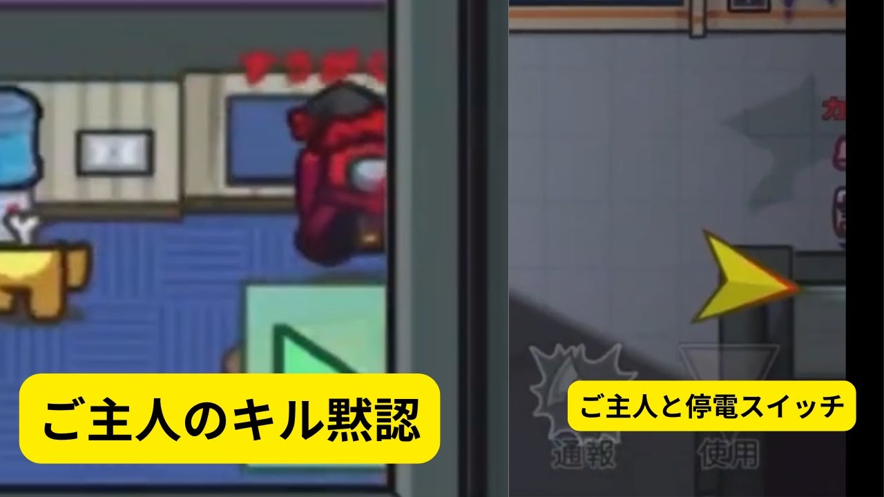ご主人の片方と停電スイッチをし、もう片方のキルを偽装した結果ｗｗｗ[AmongUs/宇宙人狼]