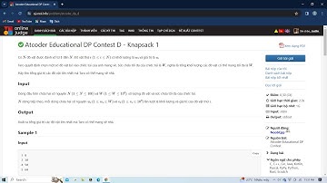 [C++] Quy Hoạch Động - Knapsack 1 && Knapsack2