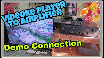 Videoke Player To Amplifier Connection (Part 1)