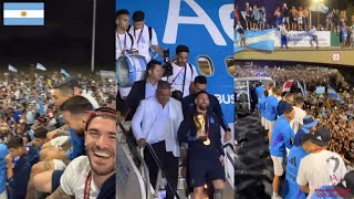 Unreal Scenes as Argentina Fans Welcome Messi And The Team In Buenos Aires