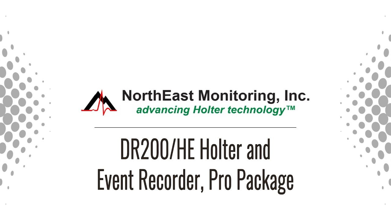 NorthEast Monitoring DR200/HE Holter & Event Recorder Pro Package · Medical Equipment Sales & Repair