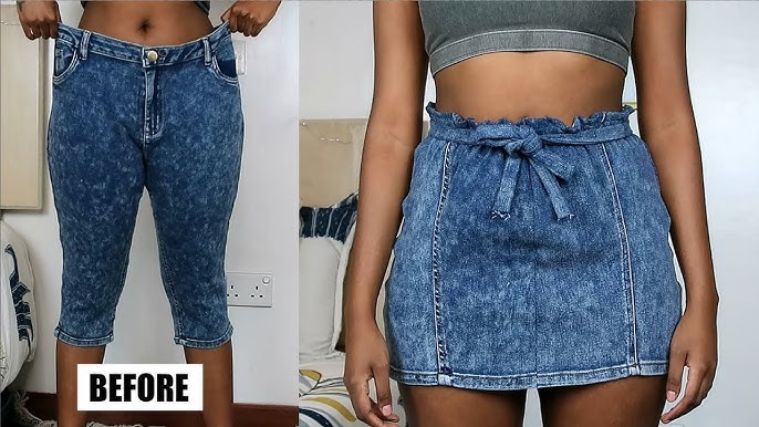 DIY Jean Shorts: high-waisted & bleached — Popcosmo