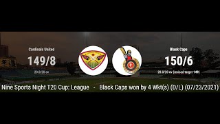 Black Caps CC vs Cardinals United CC | BPL Night T20 League | Part 1 of 2