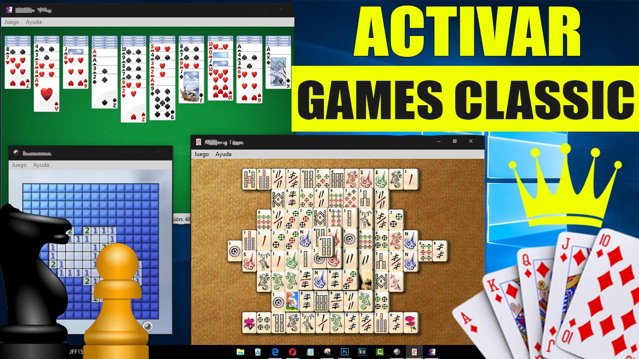 ✓ACTIVAR JUEGOS CLASICOS EN WINDOWS 10 \8\8.1 || DE W7 EN WINDOWS 10 || - YouTube