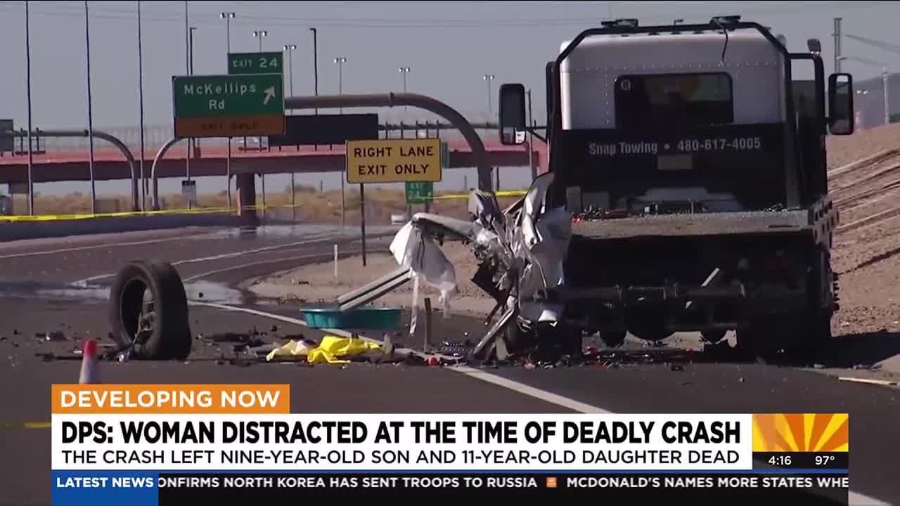 Mom distracted when she caused crash that killed her 2 kids, DPS says ...