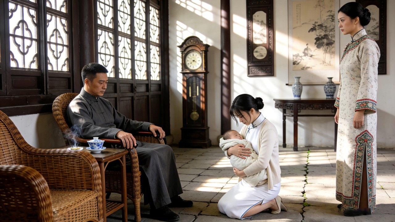 Затравленная роднёй мужа, она возвращается домой, но отец выгоняет её, пока мать не вступается