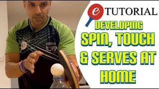 Home Table Tennis Training  SPIN, TIMING & SERVE  eBaTT #33