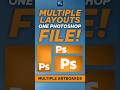 Design Multiple Graphics in ONE Photoshop File (Beginner Tutorial)