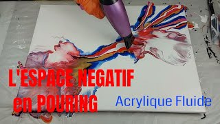 Acrylique pouring fluide Vidéo N° 132  Lespace Négatif  ?? 2ème/4