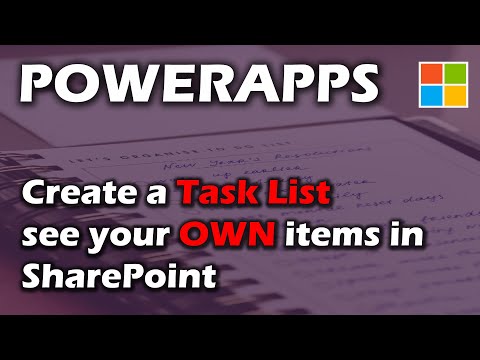 Create a PowerApp Task List with SharePoint