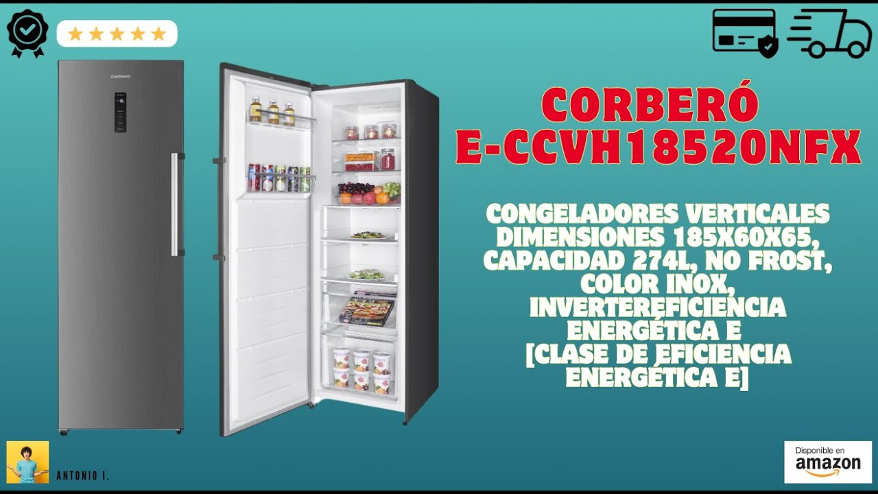 Congelador Vertical E-CCVH18520NFX - Corberó