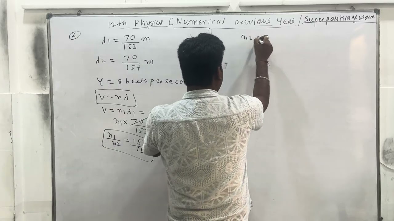 12th HSC board previous year numerical based on superposition of waves examination 2026