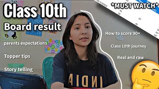 *MY Class 10th Board Results* 🤯 || Class 10th journey 💀 How to score 90+ in 10th 😱 #results