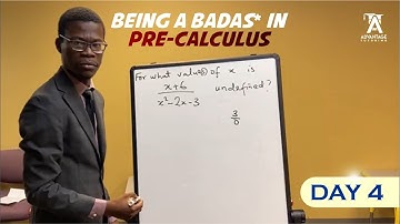 Precalculus Review Day 4 : Undefined expression