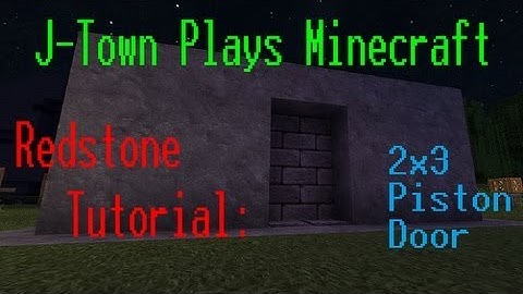 Minecraft 1.5 || Redstone Tutorial: Compact 2x3 Piston Door!