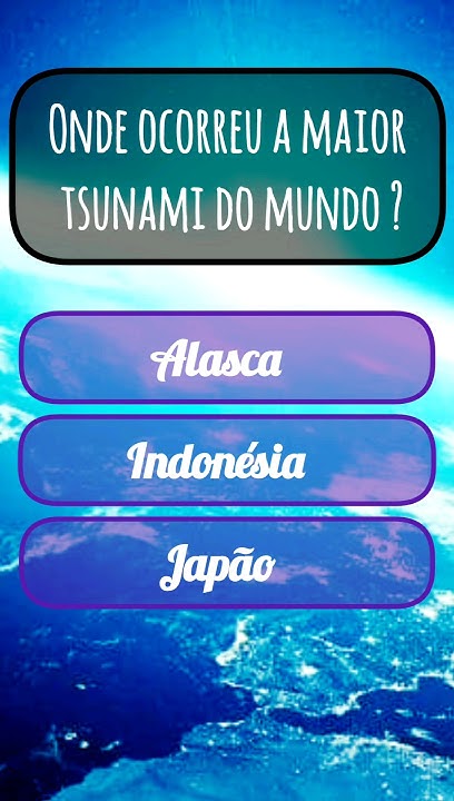 Video maior tsunami do mundo