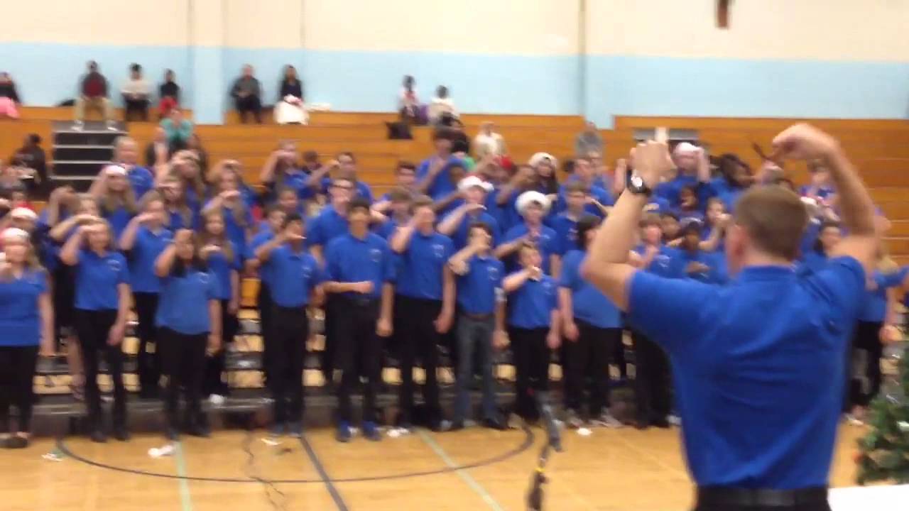 Small section of the vocal warm up for the holiday concert Middle ...