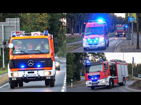 Großalarm || FF Loy-Barghorn, FF Ipwege-Wahnbek und FF Rastede auf Einsatzfahrt