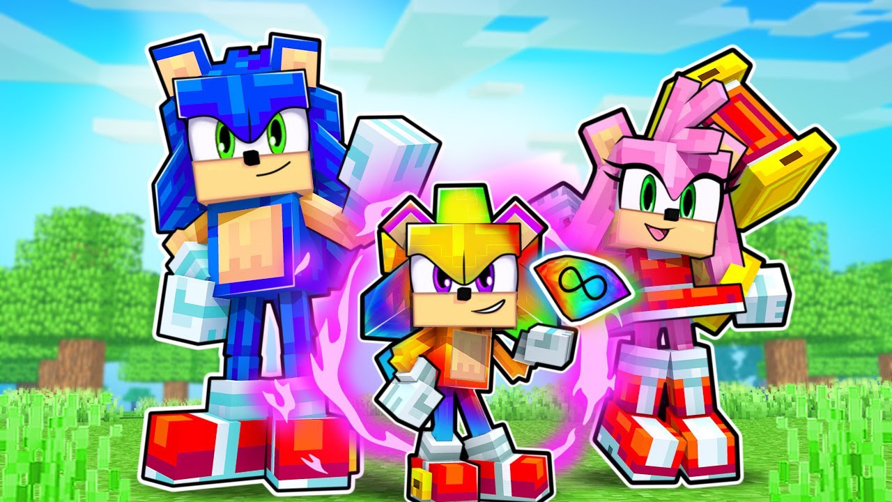 O FILHO de SONIC e AMY Virou o SUPER SONIC INFINITO no Minecraft !