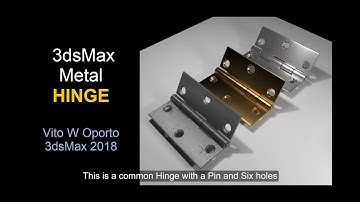 3dsMax Hinge - Basic to Intermediate level - EASY model
