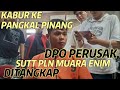 Kabur ke pangkal pinang satu dpo perusakan sutt pln di muara enim tertangkap