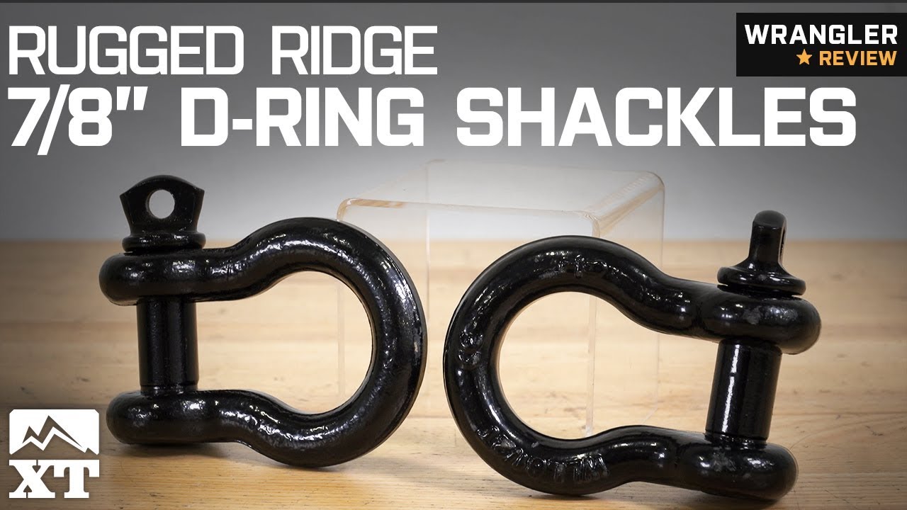 Jeep Wrangler Rugged Ridge 7/8" DRing Shackles Pair (19872018 TJ