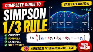 Simpson 1/3 Rule Explained | Numerical Integration Made Easy