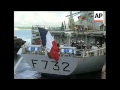 French navy ship carrying pirate suspects docks in kenya