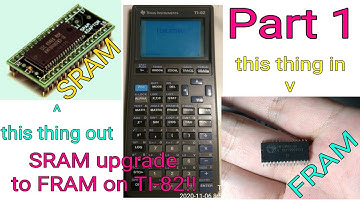 SRAM2FRAM_PT1 | Upgrade TI-82 SRAM to FRAM