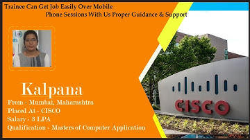 Congrats , Kalpana | MCA | Salary 3 LPA | Got Selected as Associate Network Engineer in CISCO