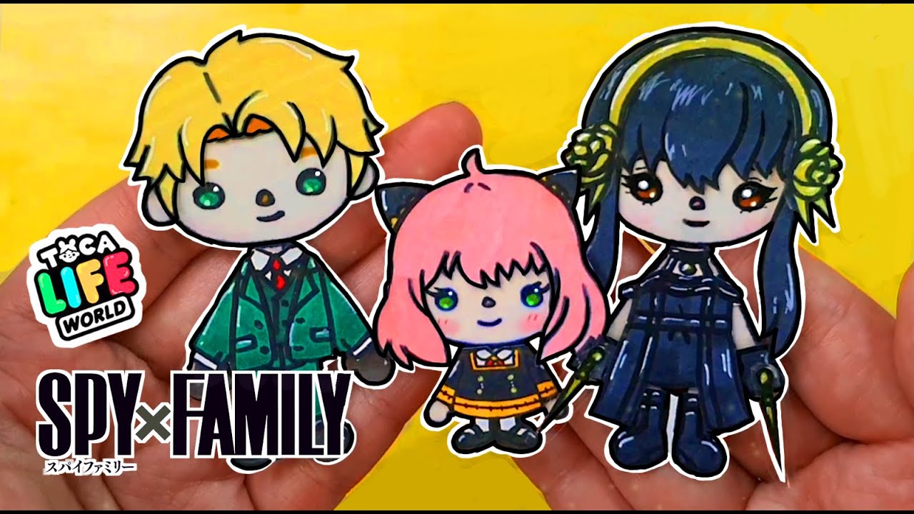 Anya Spy x Family in Toca Life World DIY Tutorial Paper Crafts
