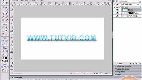 Fireworks 8 Tutorial Create Shiny Glass Text!